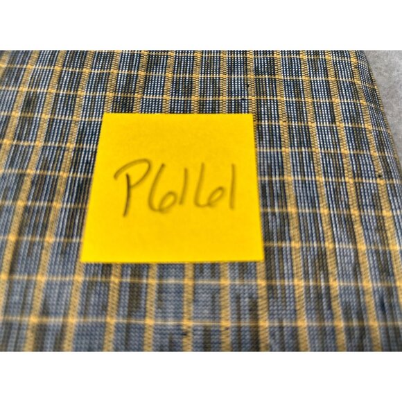 Yellow & Blue Plaid Cotton Fat Quarter 18 X 22" For Quilting Crafting - Picture 3 of 4